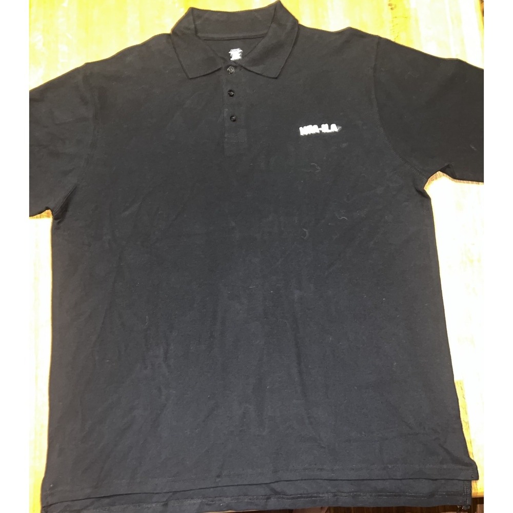 NRA-ILA‎ Men XL Black 3 Button Collar Short Sleeve Golf Office Preppy Polo Shirt